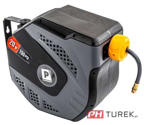 Automatyczny bęben na wąż pneumatyczny + wąż 20 metrów powermat