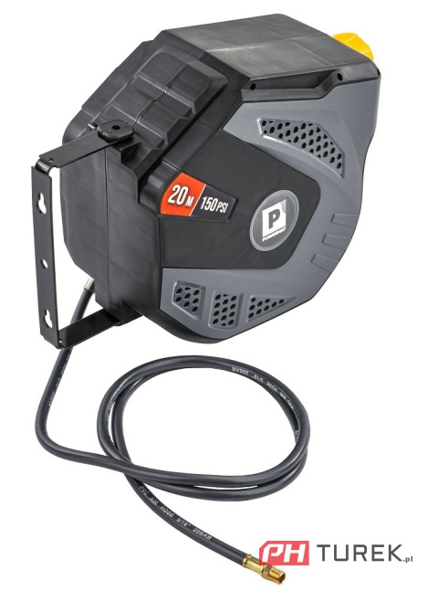 Automatyczny bęben na wąż pneumatyczny + wąż 20 metrów powermat