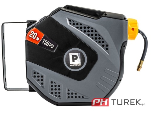 Automatyczny bęben na wąż pneumatyczny + wąż 20 metrów powermat