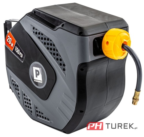 Automatyczny bęben na wąż pneumatyczny + wąż 20 metrów powermat