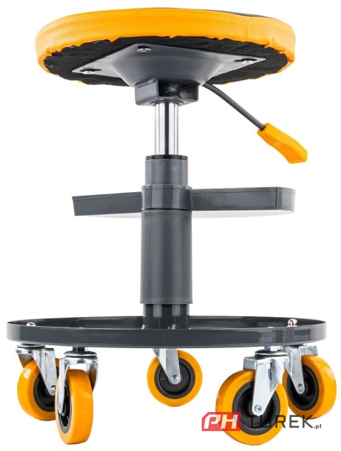 Siedzisko warsztatowe teleskopowe 400-520 mm obrotowy taboret powemat
