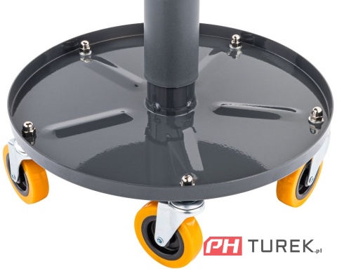 Siedzisko warsztatowe teleskopowe 400-520 mm obrotowy taboret powemat