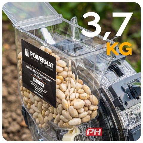 Siewnik pchany punktowy PM-SRO-25T ręczny zbiornik 3,7 kg