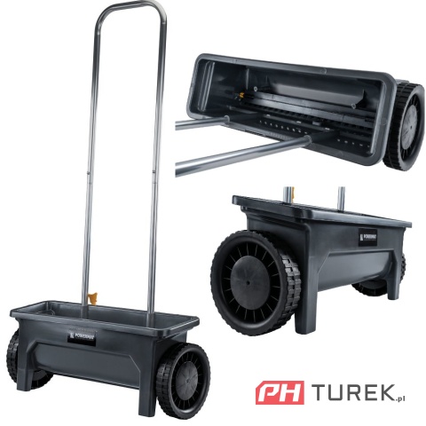 Siewnik ręczny szerokość 46 cm zbiornik 12l 10 stopniowa regulacja wysiewu