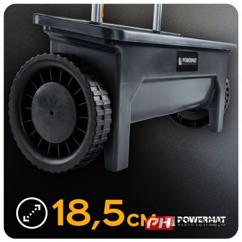 Siewnik ręczny szerokość 46 cm zbiornik 12l 10 stopniowa regulacja wysiewu