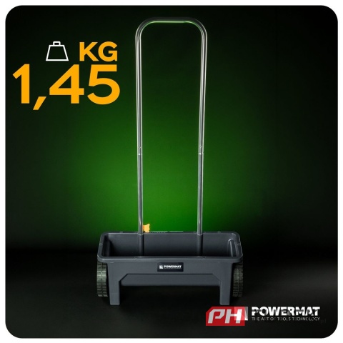 Siewnik ręczny szerokość 46 cm zbiornik 12l 10 stopniowa regulacja wysiewu