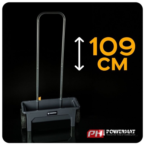 Siewnik ręczny szerokość 46 cm zbiornik 12l 10 stopniowa regulacja wysiewu