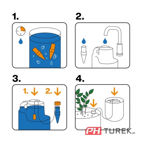 Stożki nawadniające / nawadniacze do roślin Fiskars Plant Care 2 sztuki