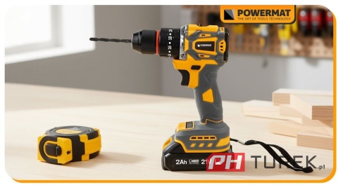 Wkrętarka akumulatorowa 55 nm zestaw bitów I wierteł akumulator 21v/2ah