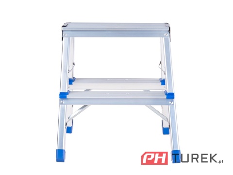 Drabina aluminiowa 2-stopniowa dwustronna 150kg 38 cm