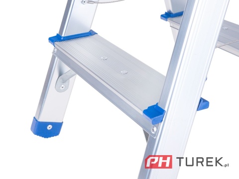Drabina aluminiowa 2-stopniowa dwustronna 150kg 38 cm