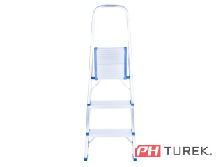 Drabina aluminiowa 3-stopniowa składana 150kg 119 cm