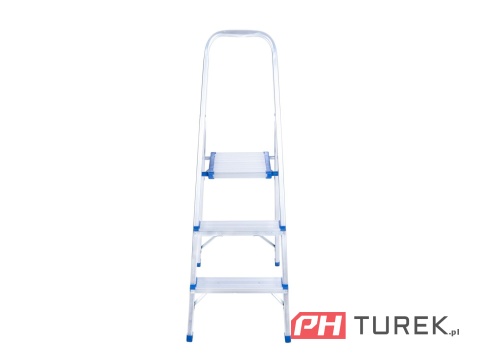 Drabina aluminiowa 3-stopniowa składana 150kg 119 cm