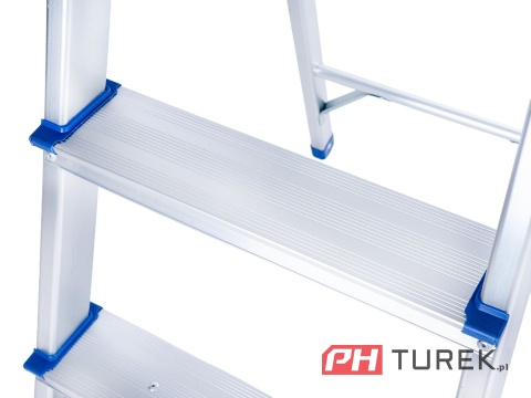 Drabina aluminiowa 3-stopniowa składana 150kg 119 cm