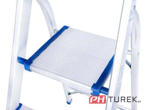Drabina aluminiowa 3-stopniowa składana 150kg 119 cm