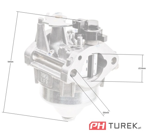 Gaźnik Honda GCV170 CZĘŚĆ ORYGINALNA 16100-Z9L-811