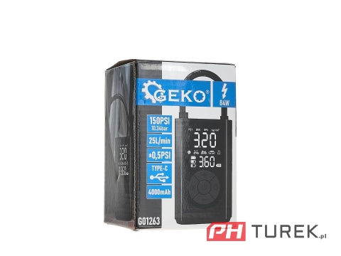 Kompresor rowerowy samochodowy 4000mAh 84W