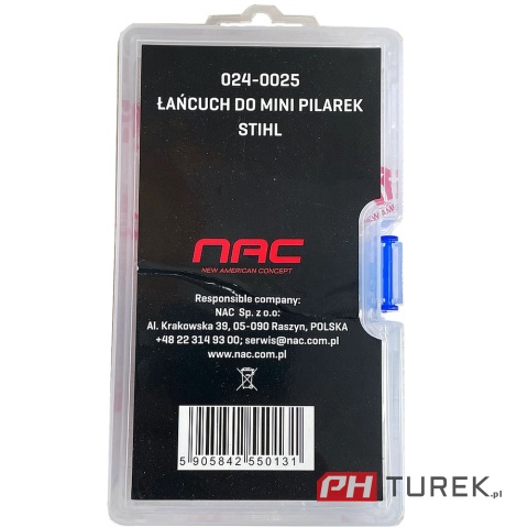 Łańcuch NAC 10 cm 4'' cale 28 ogniw 1/4 1.1mm do piły pilarek STIHL