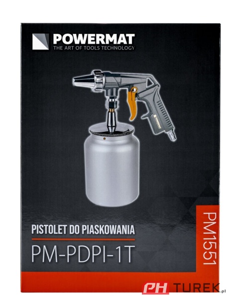 Pistolet do piaskowania pm-pdpi-1t 8 bar 1000 ML 160l/min