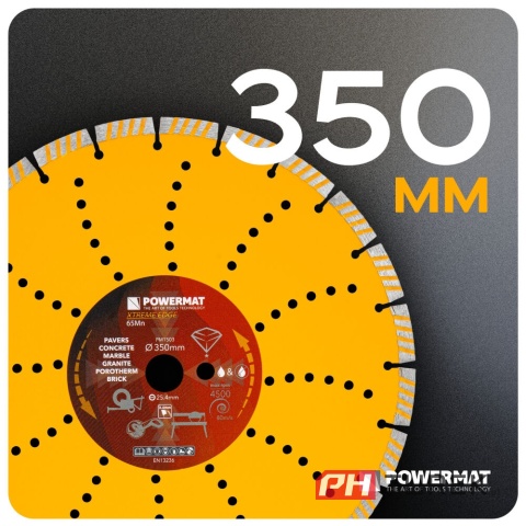 Tarcza diamentowa 350 mm pm-tdcs-3502t 25,4 mm