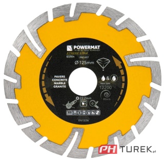 Tarcza diamentowa segmentowa 125 mm pm-tdcs-1254t
