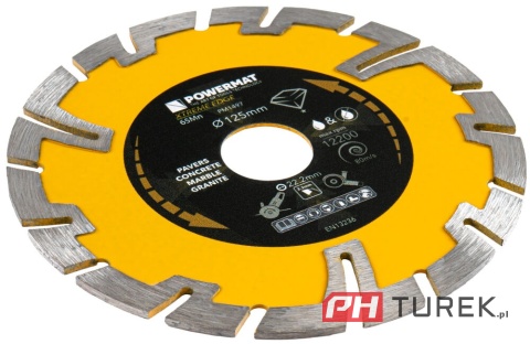 Tarcza diamentowa segmentowa 125 mm pm-tdcs-1254t