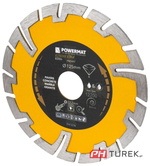 Tarcza diamentowa segmentowa 125 mm pm-tdcs-1254t