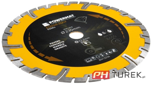 Tarcza diamentowa segmentowa 230mm pm-tdcs-2303t