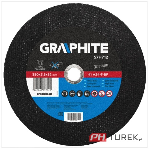 Tarcza tnąca do metalu 350 x 3.5 x 32.0 mm, 41 a24-t-bf