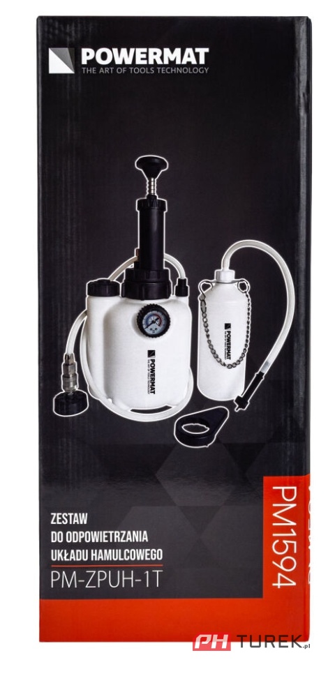 Zestaw do odpowietrzania I wymiany płynu hamulcowego pm-zpuh-1t