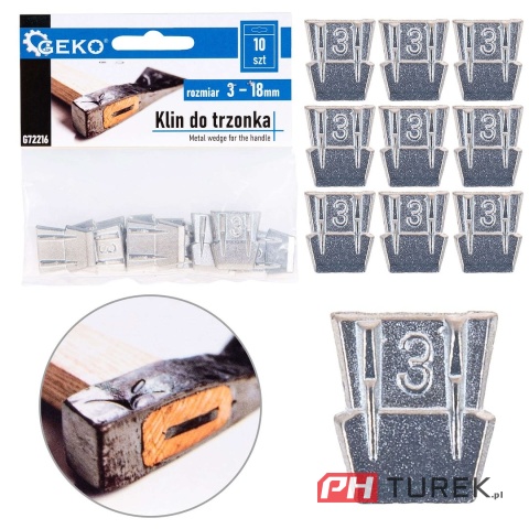 Klin do trzonka r.3 do klinowania siekier, młotków