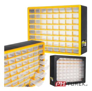Organizer warsztatowy 64 szuflady 50×16×39 cm
