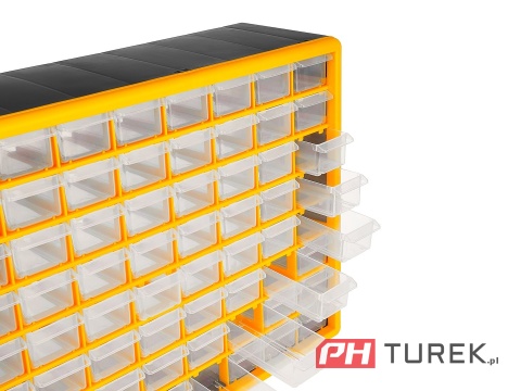 Organizer warsztatowy 64 szuflady 50×16×39 cm