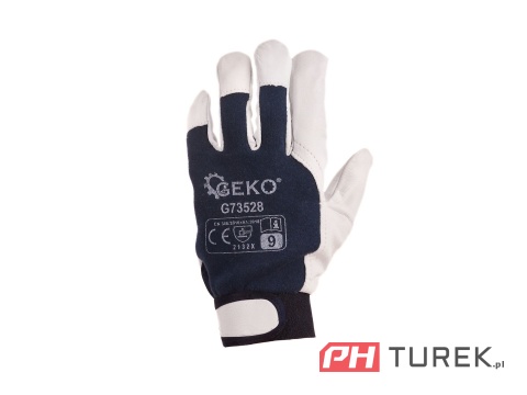 Rękawice robocze monterskie skórzane Kozia skóra - rzep r.9 EN388 2132X