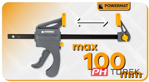 Ścisk stolarski 100x35mm szybkozaciskowy PM-SSD-M4T 20 cm