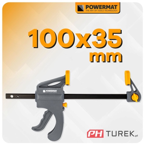 Ścisk stolarski 100x35mm szybkozaciskowy PM-SSD-M4T 20 cm
