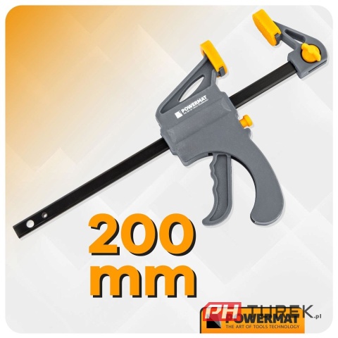 Ścisk stolarski 100x35mm szybkozaciskowy PM-SSD-M4T 20 cm