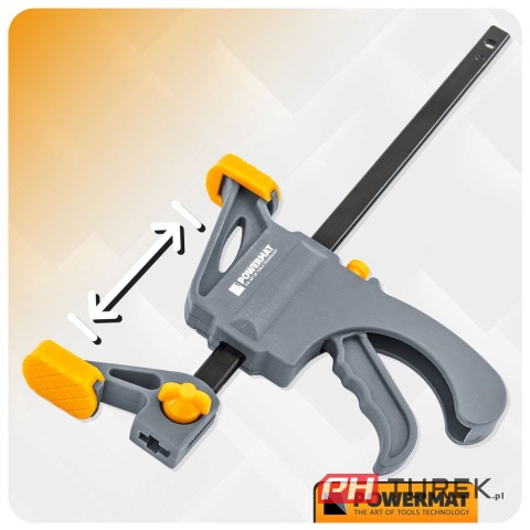 Ścisk stolarski 100x35mm szybkozaciskowy PM-SSD-M4T 20 cm