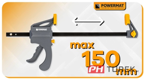 Ścisk stolarski 150x35mm szybkozaciskowy PM-SSD-M6T 24,5 cm