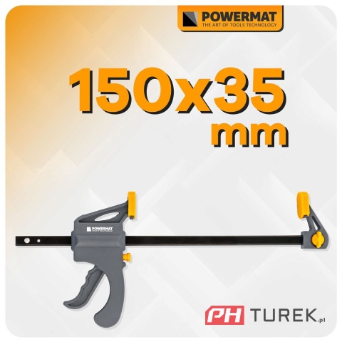 Ścisk stolarski 150x35mm szybkozaciskowy PM-SSD-M6T 24,5 cm