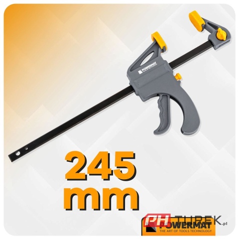 Ścisk stolarski 150x35mm szybkozaciskowy PM-SSD-M6T 24,5 cm