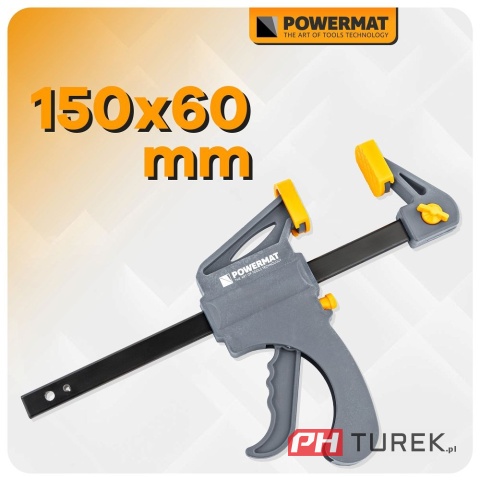 Ścisk stolarski 150x60mm szybkozaciskowy PM-SSD-6T 34 cm