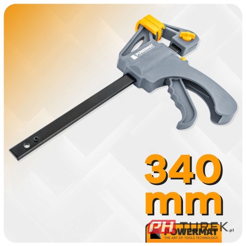 Ścisk stolarski 150x60mm szybkozaciskowy PM-SSD-6T 34 cm
