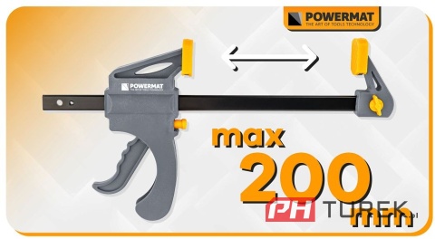 Ścisk stolarski 200x60mm szybkozaciskowy PM-SSD-8T 39 cm
