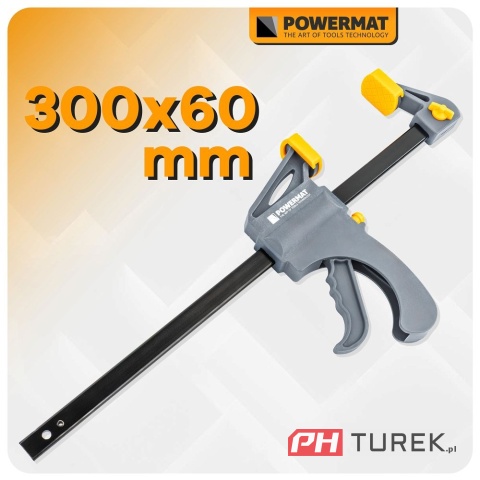 Ścisk stolarski 300x60mm szybkozaciskowy PM-SSD-12T 49 cm