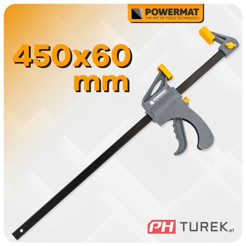 Ścisk stolarski 450x60mm szybkozaciskowy PM-SSD-18T 63 cm