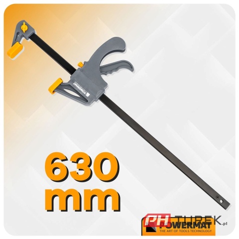 Ścisk stolarski 450x60mm szybkozaciskowy PM-SSD-18T 63 cm