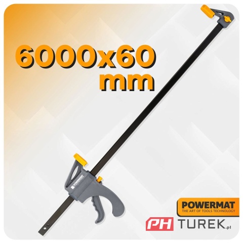 Ścisk stolarski 600x60mm szybkozaciskowy PM-SSD-24T 78 cm
