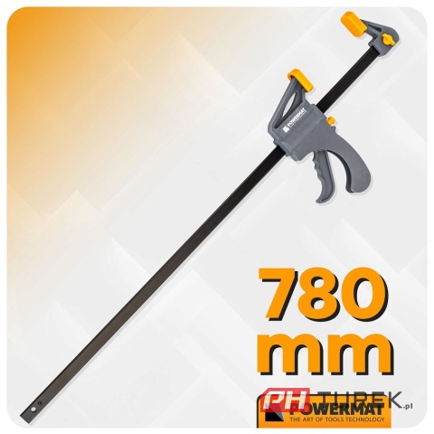 Ścisk stolarski 600x60mm szybkozaciskowy PM-SSD-24T 78 cm