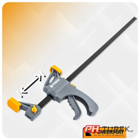 Ścisk stolarski 600x60mm szybkozaciskowy PM-SSD-24T 78 cm